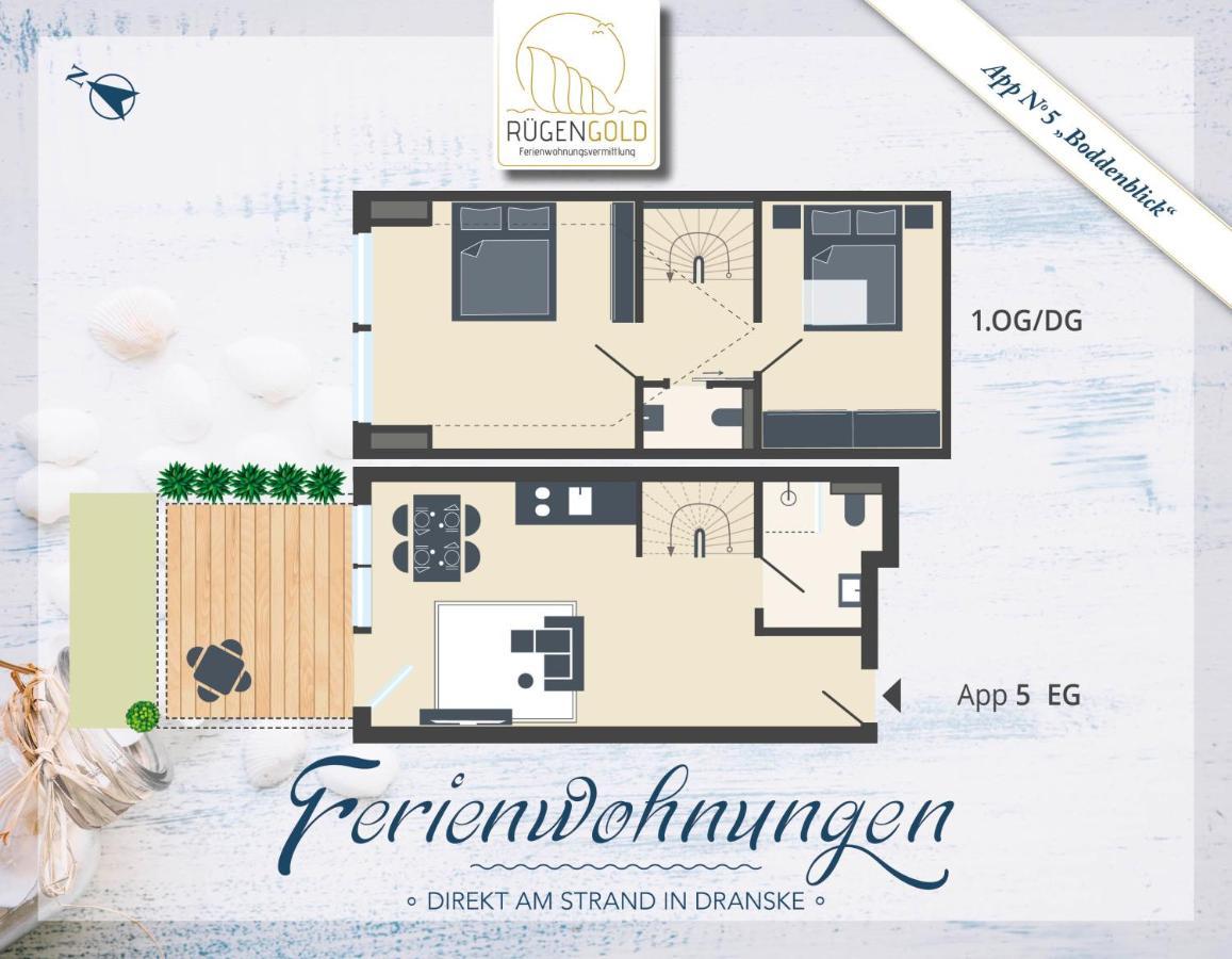 ,,Inselromantik" Appartement 3 Дранске Екстер'єр фото